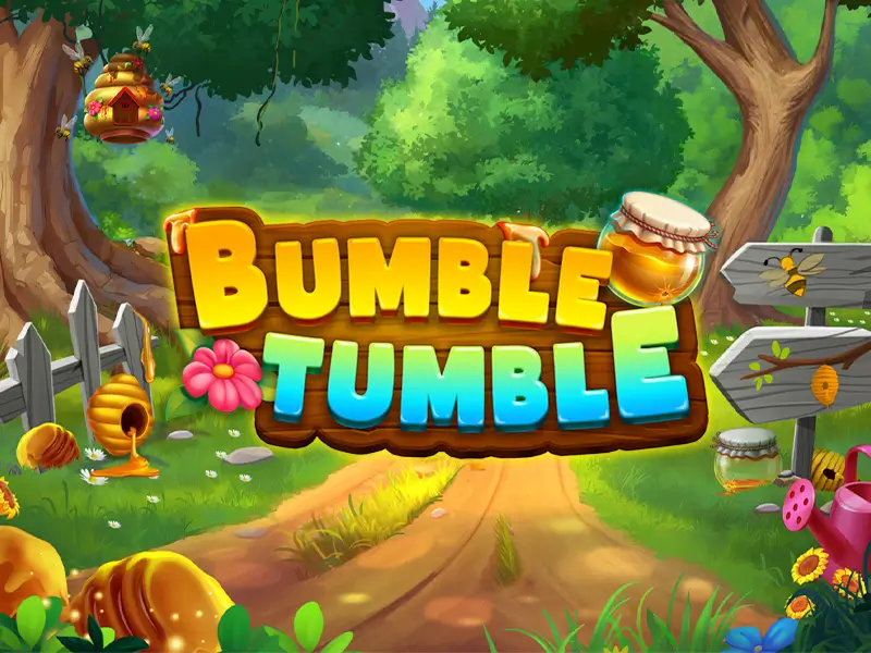 Jogo Bumble Tumble no 389win1, com gráficos vibrantes e mecânica de cascata.